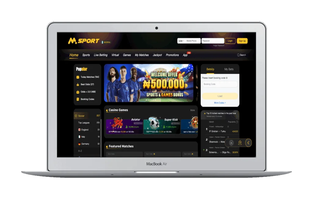 msport website