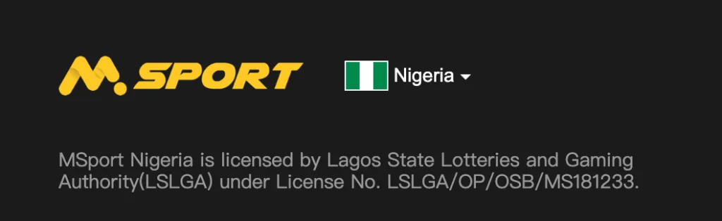 Msport license